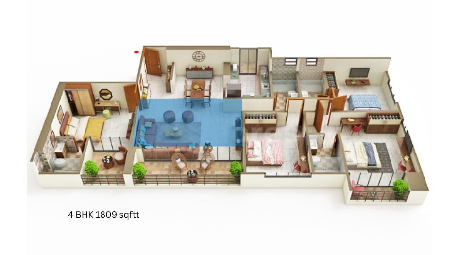 Nyati-Evania-Gallery-4BHK-Floor-Plan